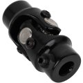 Black Universal Steering Shaft U-joint Coupler 9 16 -26 Spline 3 4 Round Single 83mm U Joint