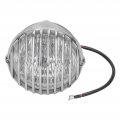 Fydun Universal Motorcycle Headlight Round Grill Lamp Retro Avt Headlamp 12v 5inch M10 Thread 