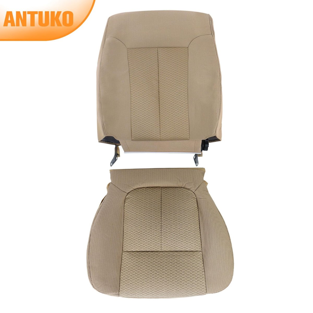 Cloth Seat Covers Tan 2pcs Front Driver Side Top And Bottom Lean Back Replacement For F150 2011 2012 2013 2014