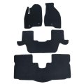 Velour Floor Mats For Ford Explorer 2011 2014 Custom Fit Front And Rear 2nd Row Black Carpet Liners Anti Slip All Season Full 