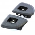 Rear Window Switch Bezels Lh Rh Fits Chevy Silverado Sierra Ext Cab 09-13 Black 