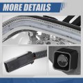 Auto Dynasty Full Led 3d Rings Projector Drl Front Bumper Driving Fog Light Lamps Compatible With Freightliner Cascadia
