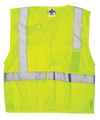 Ml Kishigo 1083 Ultra-cool Polyester Velcro Front Multi Pocket Vest Medium Lime 
