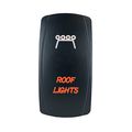 Laser Backlit Orange Rocker Switch Roof Lights 20a 12v On Off Led Light Stv Motorsports 