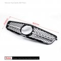 Topteng Amg Front Bumper Grille Grill Withemblem Fit For Benz W204 C-class 2008-2014 Style Doesn T C63