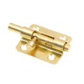 U 117536 Slide Barrel Bolt Latch 2 5 In Brass Plated Steel Door And Gate Lock With Mounting Screws Single Pack 