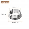 Uxcell 4pcs Cable Hole Cover 1-3 8 Inch 35mm Abs Office Desk Wire Cord Grommet Organizer For Desktop Silver