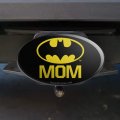 Batman Bat Mom Shield Logo Oval Tow Trailer Hitch Cover Plug Insert
