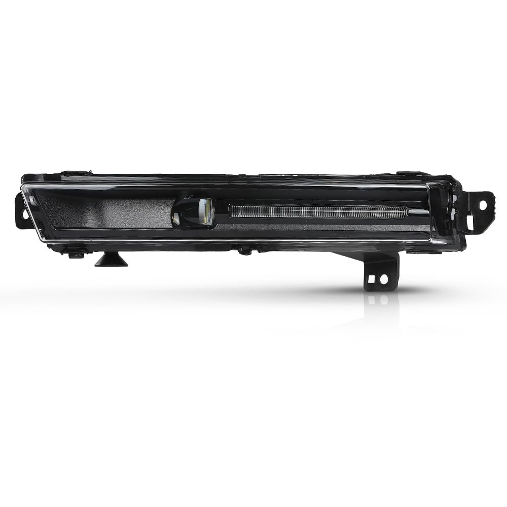 Front Fog Light Lamp Driver Left Side For Land Rover Range Sport 2018-2022 Fit 2018-2021 Lr142091 Lr098343 Clear Lens Black
