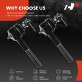 A-premium 2 X Front Outer Tie Rod Ends Compatible With Dodge Ram 1500 Van 2500 3500 B100 200 300 350 D100 150 400 C Ramcharger