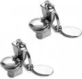 Mini Toilet Pendant Commode Funny Keychain 2 Pack Alloy Key Ring Fob For Car Handbag And Backpack Creative Gift Adults Kids 