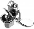 Mini Toilet Pendant Commode Funny Keychain 2 Pack Alloy Key Ring Fob For Car Handbag And Backpack Creative Gift Adults Kids