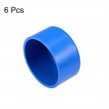 Uxcell 75mm Pvc Pipe Cap Fitting Slip End Caps Dwv Drain Waste Vent Irrigation Swimming Pool Sound Deadening Blue 6pcs