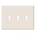 Amerelle 3000tttbt Metro Wallplate 3 Toggle Ceramic Biscuit 1-pack 