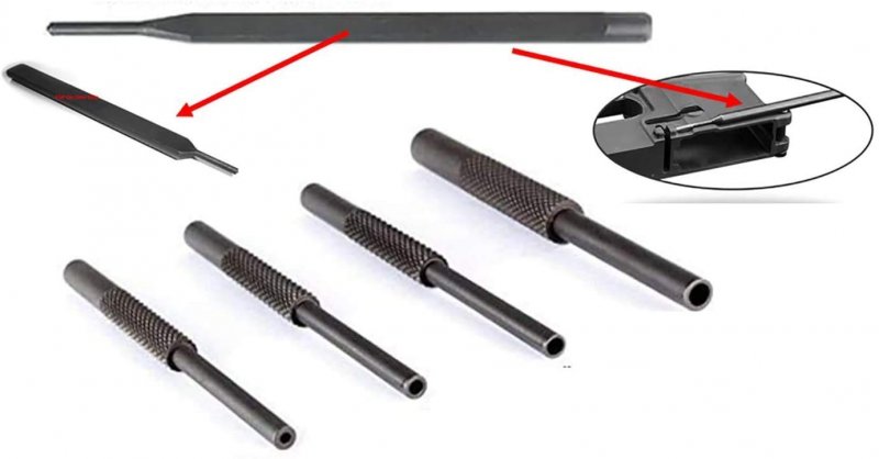 Gunsmithing Roll Pin Starter Punch Set Tool Pack Of 2-