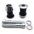 Tghd-had021-i- Handlebar Riser Tpu Bushing Bolt Washer Compatible Withharley Dyna Big-twin Sportster 73-up Black 