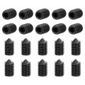 40pcs Set Screws M5x8mm Carbon Steel Cone Point Hex Socket Grub For Machinery Home Repairs And Fixtures Black 