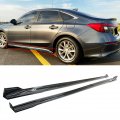Fits 2022-2024 Honda Civic Glossy Black Sport Side Skirt Add-on Extension Kit 