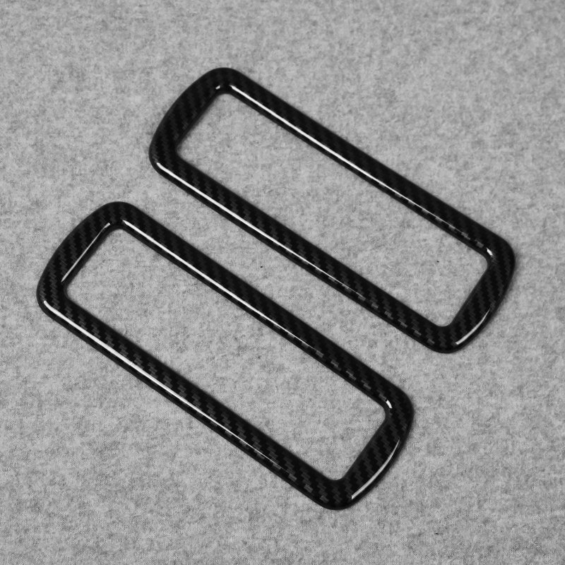 Interior Rear Seat Air Condition Vent Outlet Cover Trim For Toyota Highlander 2020 2021 2022 2023 2024 2025 2026 Carbon Fiber