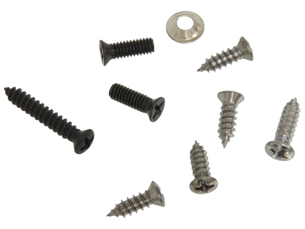 1968 To 1976 Corvette Center Gauge Console Screws 9 Piece Stainless Steel Machine Screw Set Silver Metallic Flat Head Slotted 1