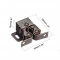 Uxcell Cabinet Door Double Roller Catch Ball Latch With Prong Copper Tone 5pcs