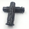 Comfort Flame Rubber Hand Grips 1 In 25mm For Choppers Harley Davidson Suzuki Kawasaki With Throttle Bar Ends Black 