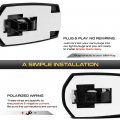 Vipmotoz 5x Full Led White Roof Cab Clearance Lamp Compatible With 2017-2022 Ford F250 F350 Super Duty Pickup Truck Chrome Lens
