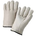 Cowhide Leather Driver Work Gloves With Elastic Medium Set Of 12 4000m 