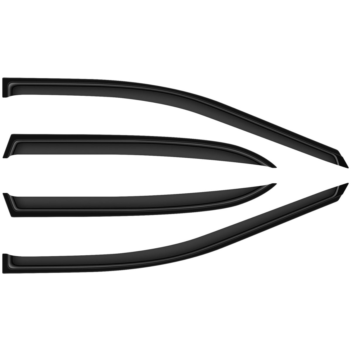 Outside Mount Window Wind Deflectors Replacement For 2003-2007 Honda Accord Visors Rain Guard 4pieces