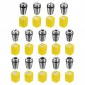 Uxcell Er11 Spring Collet Set 14 Size Steel 0 015mm Accuracy High Precision Holder Chuck With Plastic Case For Cnc Engraving