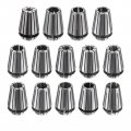 Uxcell Er11 Spring Collet Set 14 Size Steel 0 015mm Accuracy High Precision Holder Chuck With Plastic Case For Cnc Engraving