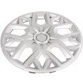 16 In Silver Gloss Hubcaps Universal Wheel Covers For Most Steel Wheels Set Of 4 Durable Abs Plastic Hub Caps