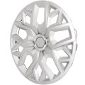 16 In Silver Gloss Hubcaps Universal Wheel Covers For Most Steel Wheels Set Of 4 Durable Abs Plastic Hub Caps