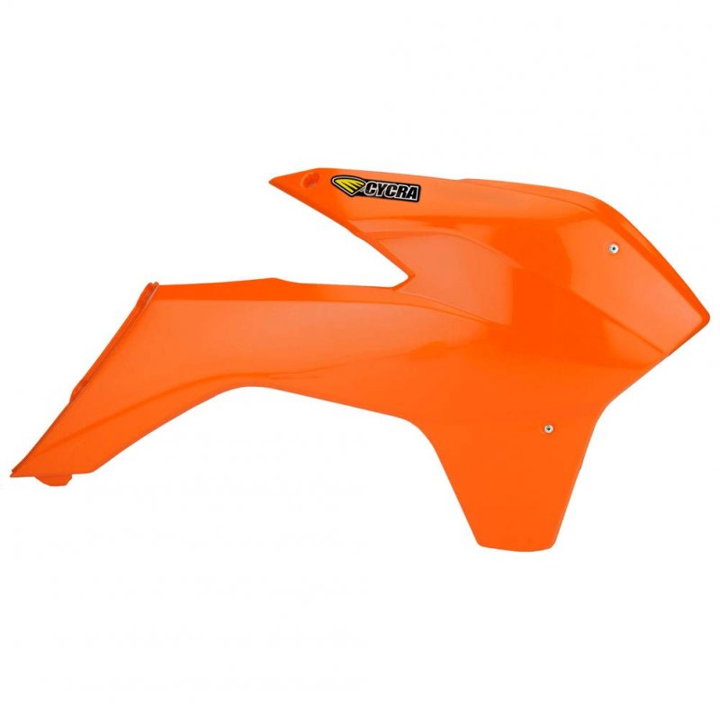 Cycra Powerflow Intake Radiator Shrouds Orange For Ktm 500 Exc 2014-2016