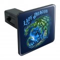 Lady Dragon Slayer Motorcycle Biker Tow Trailer Hitch Cover Plug Insert