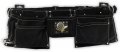 Toolusa Heavy Duty Black Suede 8 Pocket Tool Belt Adjustable 28 47 Waist Metal Hammer Holder Reinforced With Rivets 