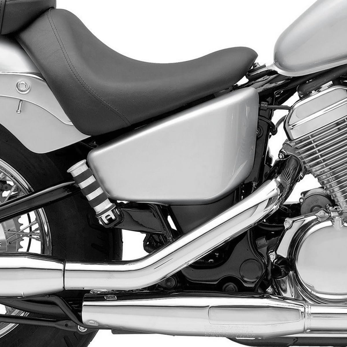 Chrome Battery Side Cover For Honda Shadow Vlx 600 Vt600c Vt600cd Deluxe 1999 To 2007 Abs Plastic Fairing Kit