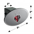 University Of Lynchburg Secondary Logo Oval Tow Hitch Cover Trailer Plug Insert 2