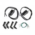 Topteng Motorcycle Ignition Coil With Spark Plug Caps Fits For Honda Cb350f Four 1972-1974 Cb400f Super Sport 1975-1977