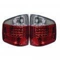 Premium Led Tail Light Lamp For 1994-2004 Chevy S10 Pickup Truck Gmc Sonoma Rosso Red Lens Driver And Passenger Side 