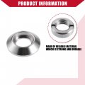 Hihaha Dashboard Switch Bezel Nut Set For Jeep Cj5 1968-1983 Front Durable Metal 1 Silver Tone