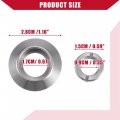 Hihaha Dashboard Switch Bezel Nut Set For Jeep Cj5 1968-1983 Front Durable Metal 1 Silver Tone