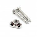 Seroni 50pcs M2 2 6 M3 M4 Small 304 Stainless Steel Cross Pan Round Head Self Tapping Screw Color 20mm Size 5