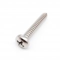 Seroni 50pcs M2 2 6 M3 M4 Small 304 Stainless Steel Cross Pan Round Head Self Tapping Screw Color 20mm Size 5