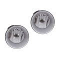 Fog Light Assembly Pair For Dodge Durango 2011 2012 2013 Driver And Passenger Side With Bulbs Capa Certified Replacement 
