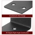 Adjustable L Corner Braces With Slot 4 Set 3 27 X1 81 X3 Right Angle Bracket Fastener For Furniture Mending Black