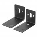 Adjustable L Corner Braces With Slot 4 Set 3 27 X1 81 X3 Right Angle Bracket Fastener For Furniture Mending Black 
