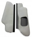 Autoguru Sunvisors Cover Skin Pvc Leather Made For Ford F150 1997-1999 Gray