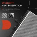 A-premium Engine Coolant Radiator Assembly Compatible With Tesla Model 3 2021-2023 Y 2020-2023 Replace 149417500a