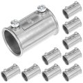 Qwork Emt Conduit Set Screw Coupling 10 Pack 3 4 Electrical Conduits Fitting Die-cast Zinc Alloy